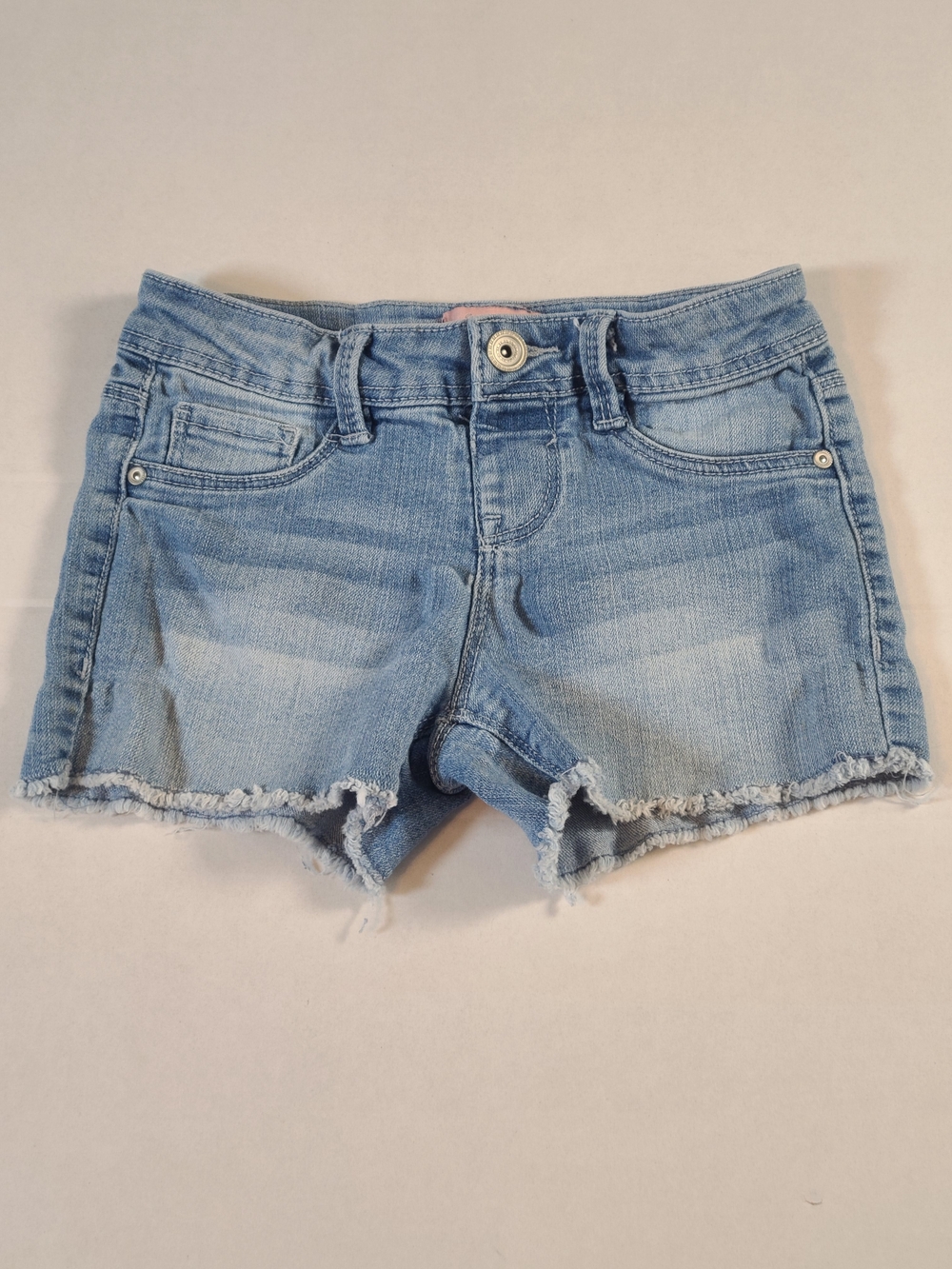 Squeeze Girls Light Blue Denim Cutoff Jean Shorts Size 7 - Picture 2 of 9